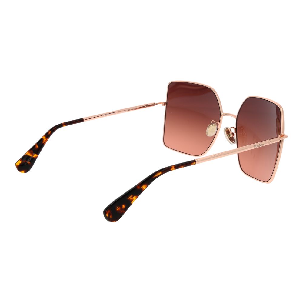 Gafas de sol Max Mara de metal dorado rosa