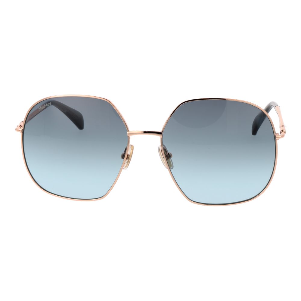 Gafas de sol Max Mara de metal oro rosa