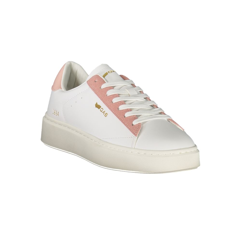Zapatillas deportivas de mujer de poliéster blanco gas