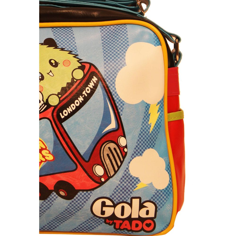 Bolsa sintética azul Gola