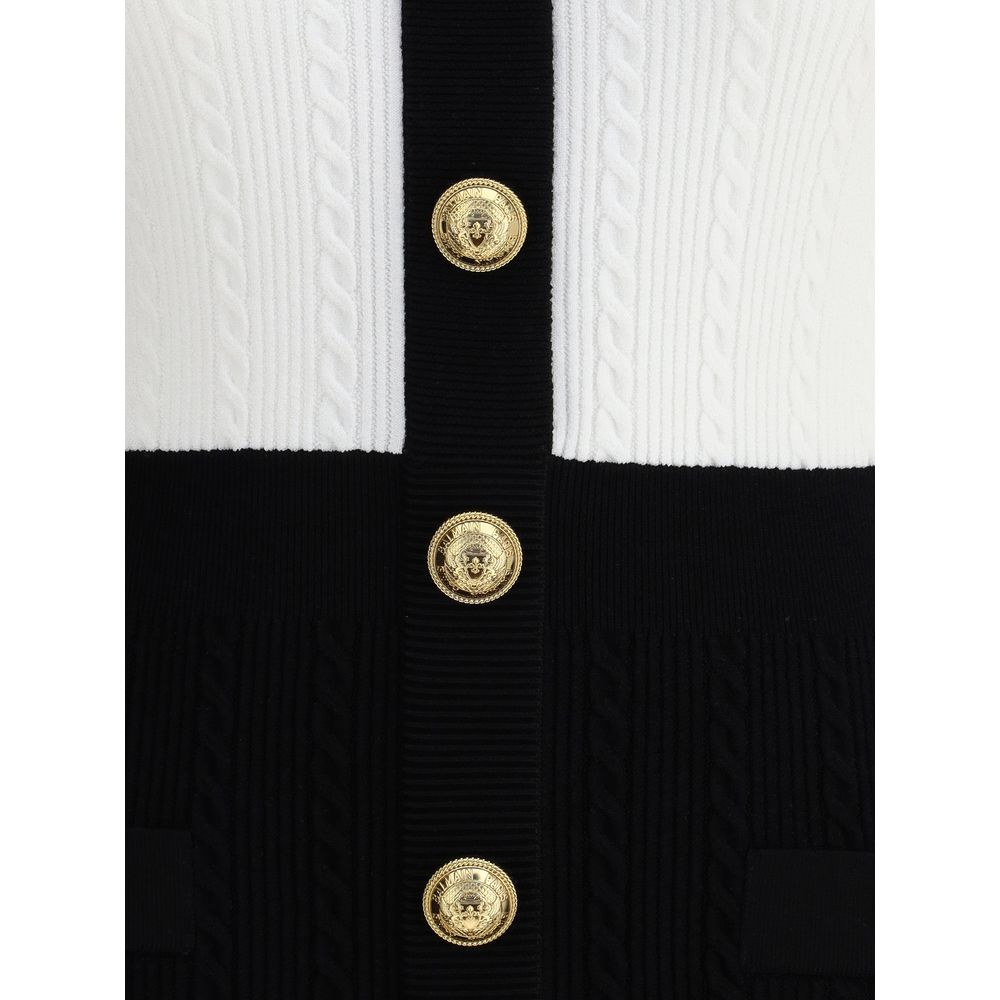 Balmain Braided pattern midi Dress Balmain