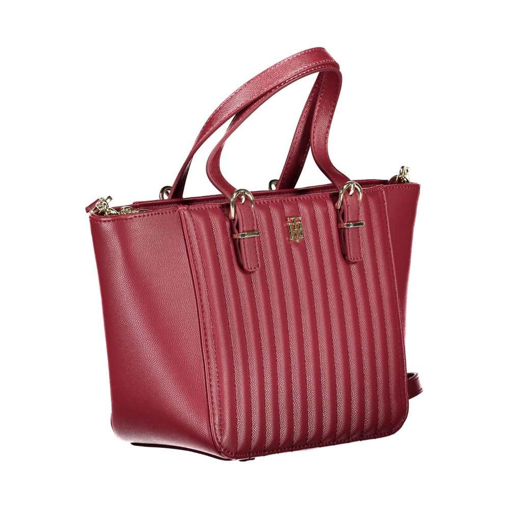 Bolso Tommy Hilfiger rojo de polietileno