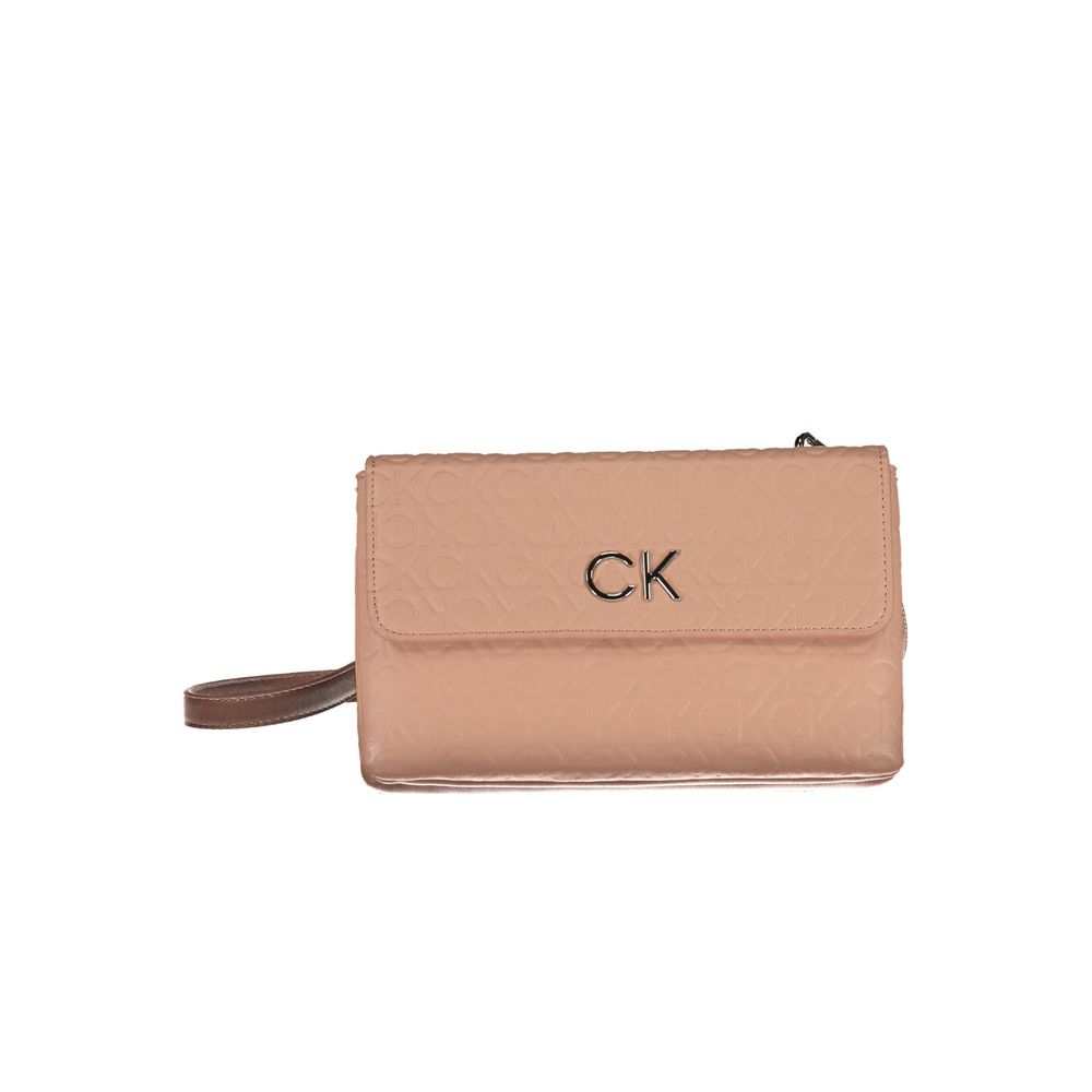 Bolsa Calvin Klein rosa de poliéster