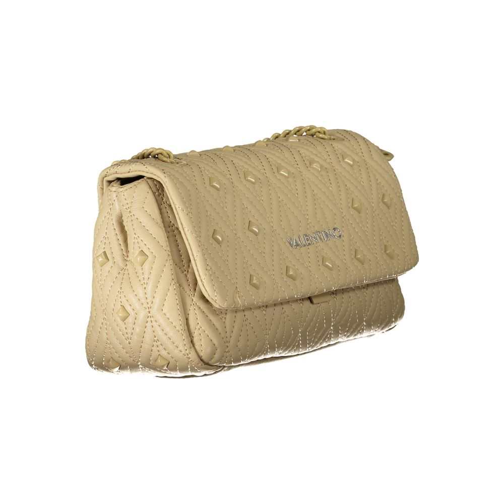 Bolsa Mario Valentino em poliéster bege