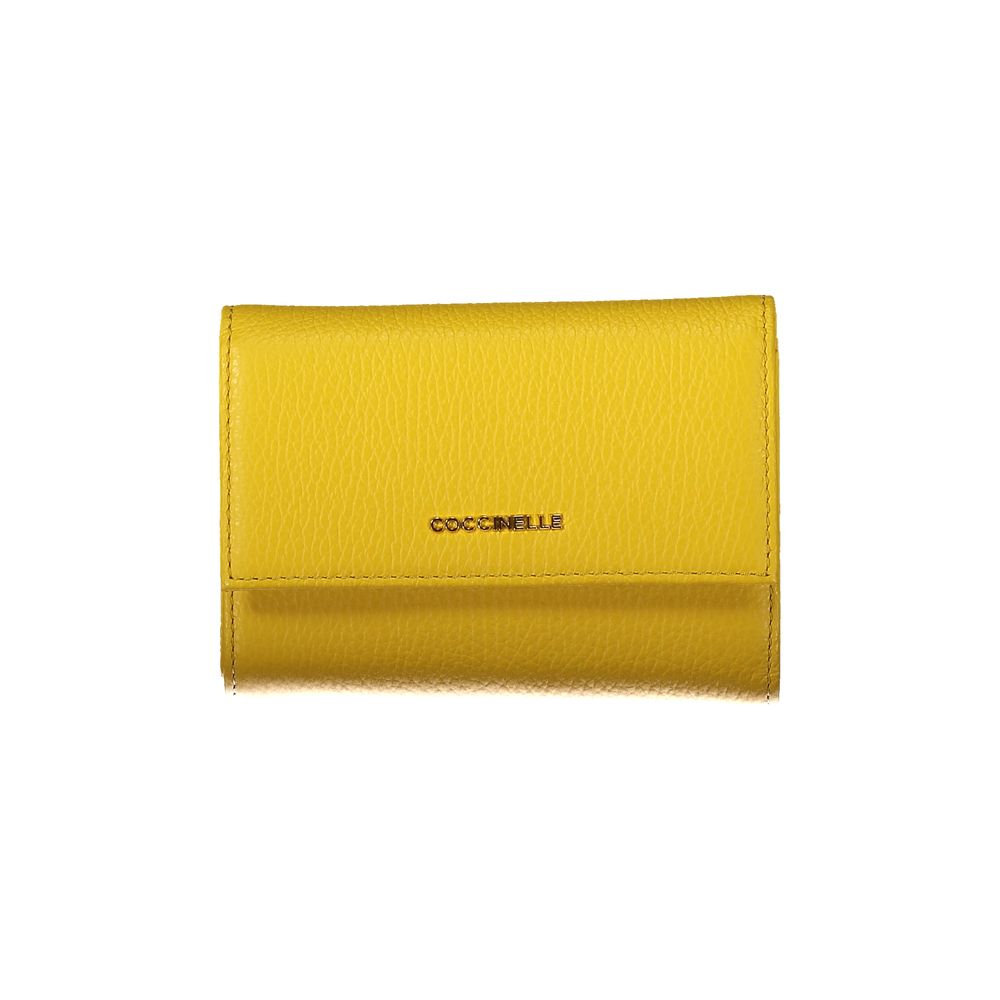 Coccinelle Yellow Leather Wallet Coccinelle