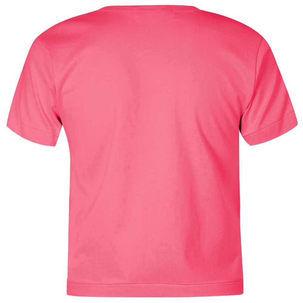 Camiseta feminina rosa de algodão Comme Des Fuckdown