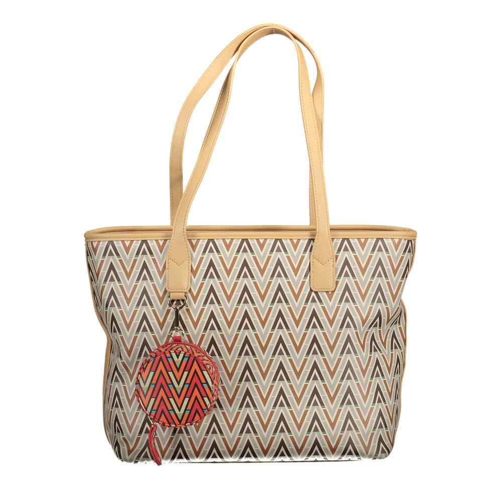 Bolsa de mão Mario Valentino em polietileno bege