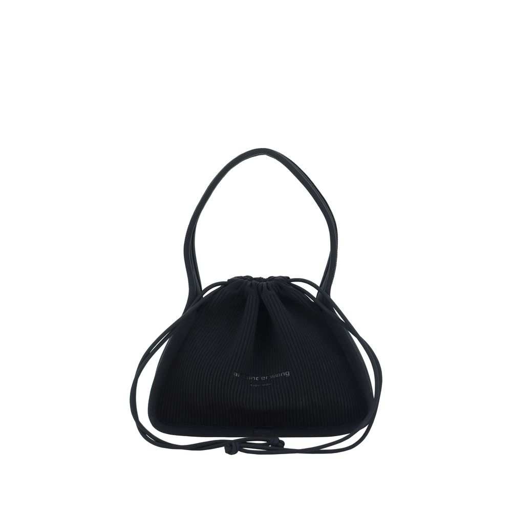 Bolsa de ombro Alexander Wang em poliéster preto