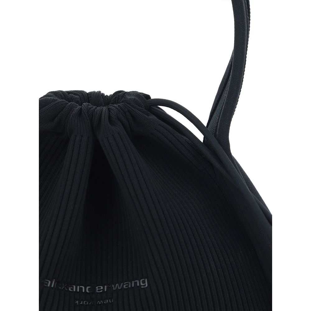 Bolsa de ombro Alexander Wang em poliéster preto