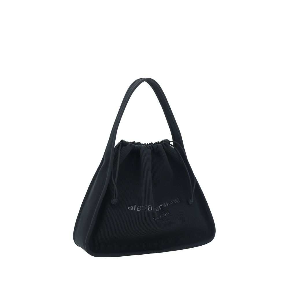 Bolsa de mão Alexander Wang em poliéster preto