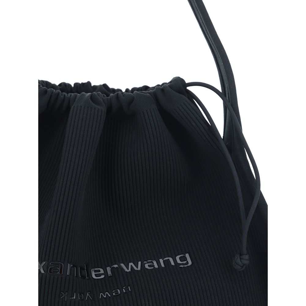 Bolsa de mão Alexander Wang em poliéster preto