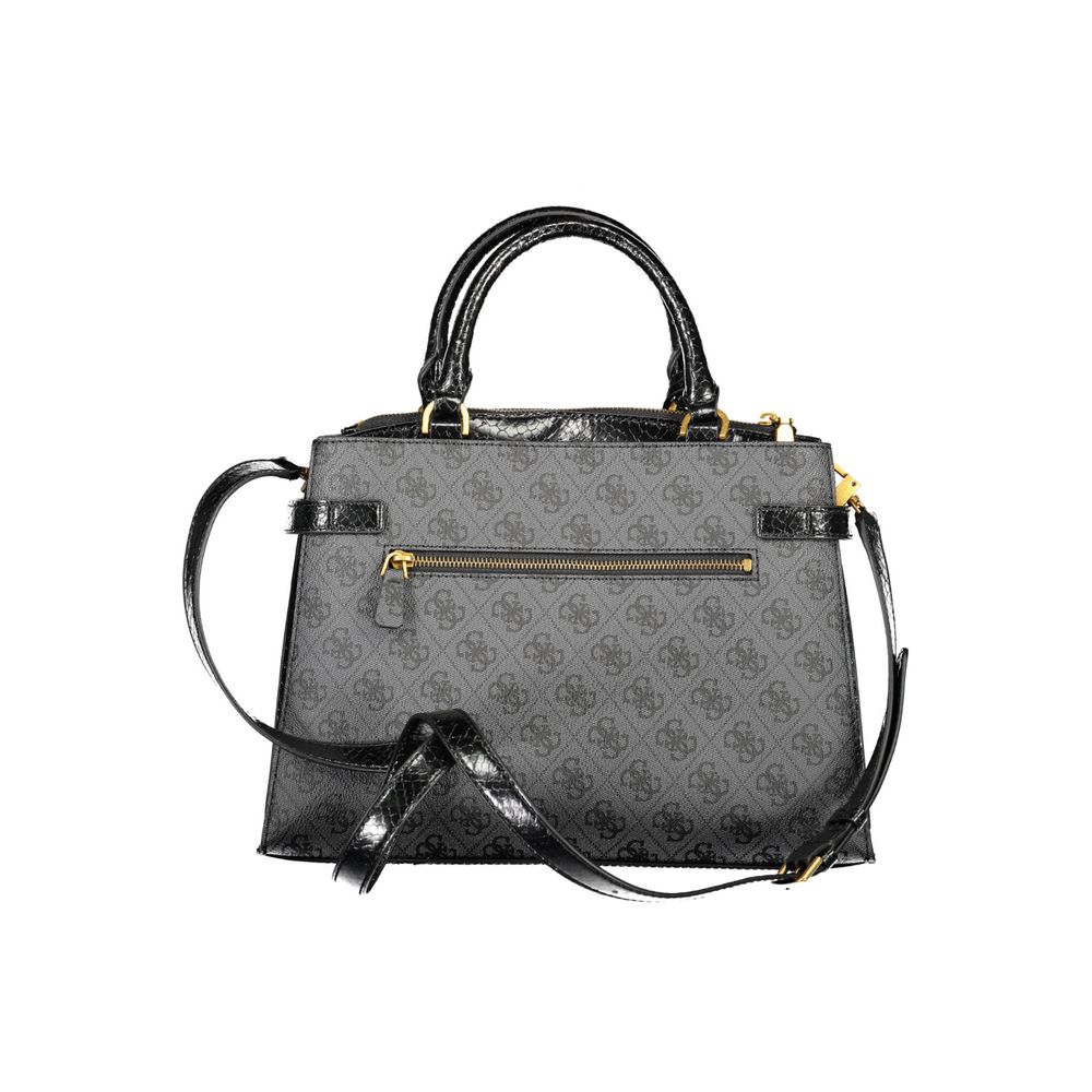 Guess Jeans Black Cotton Handbag Guess Jeans