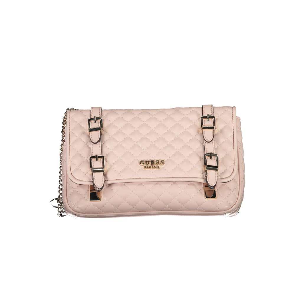 Bolsa de polietileno rosa da Guess Jeans