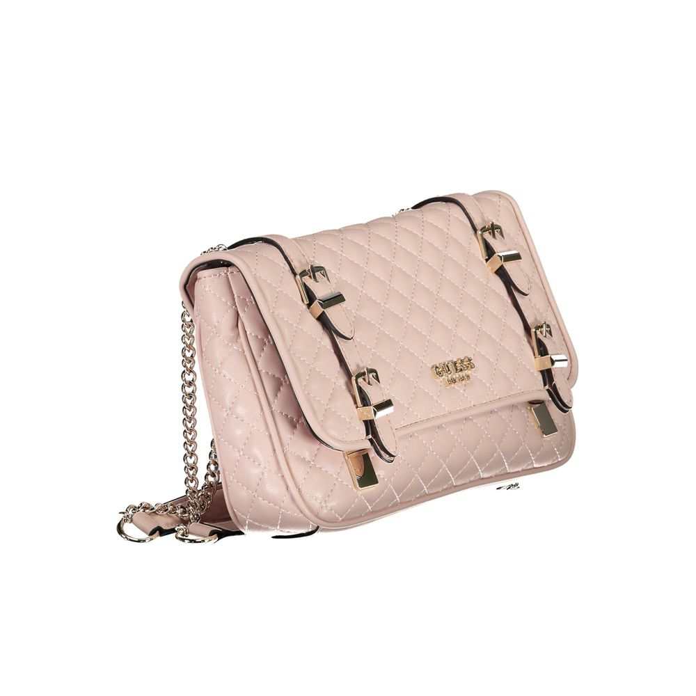 Bolsa de polietileno rosa da Guess Jeans