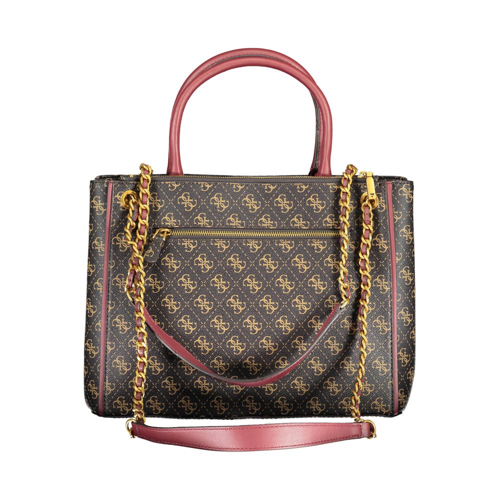 Guess Jeans Brown Polyethylene Handbag Guess Jeans
