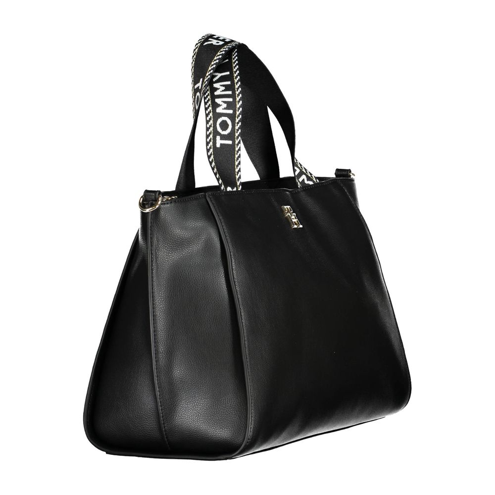 Tommy Hilfiger Black Polyester Handbag Tommy Hilfiger