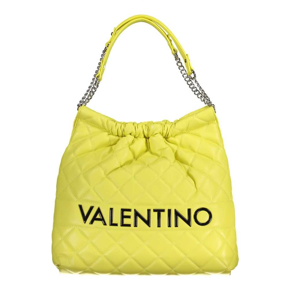 Bolsa de mão amarela de polietileno Mario Valentino