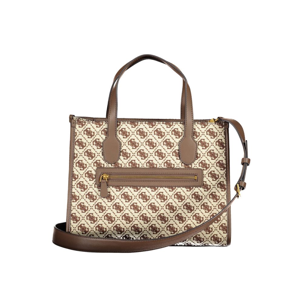 Guess Jeans Brown Polyester Handbag Guess Jeans