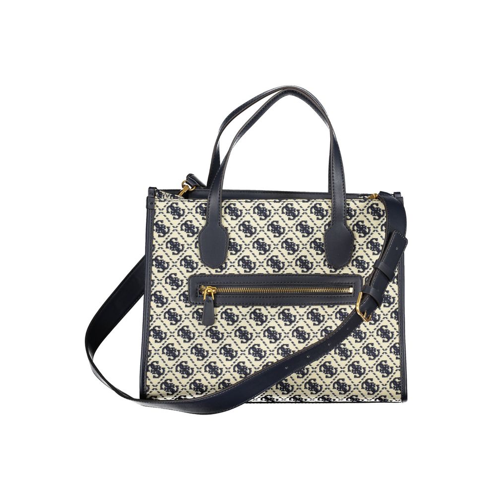 Guess Jeans Blue Polyester Handbag Guess Jeans