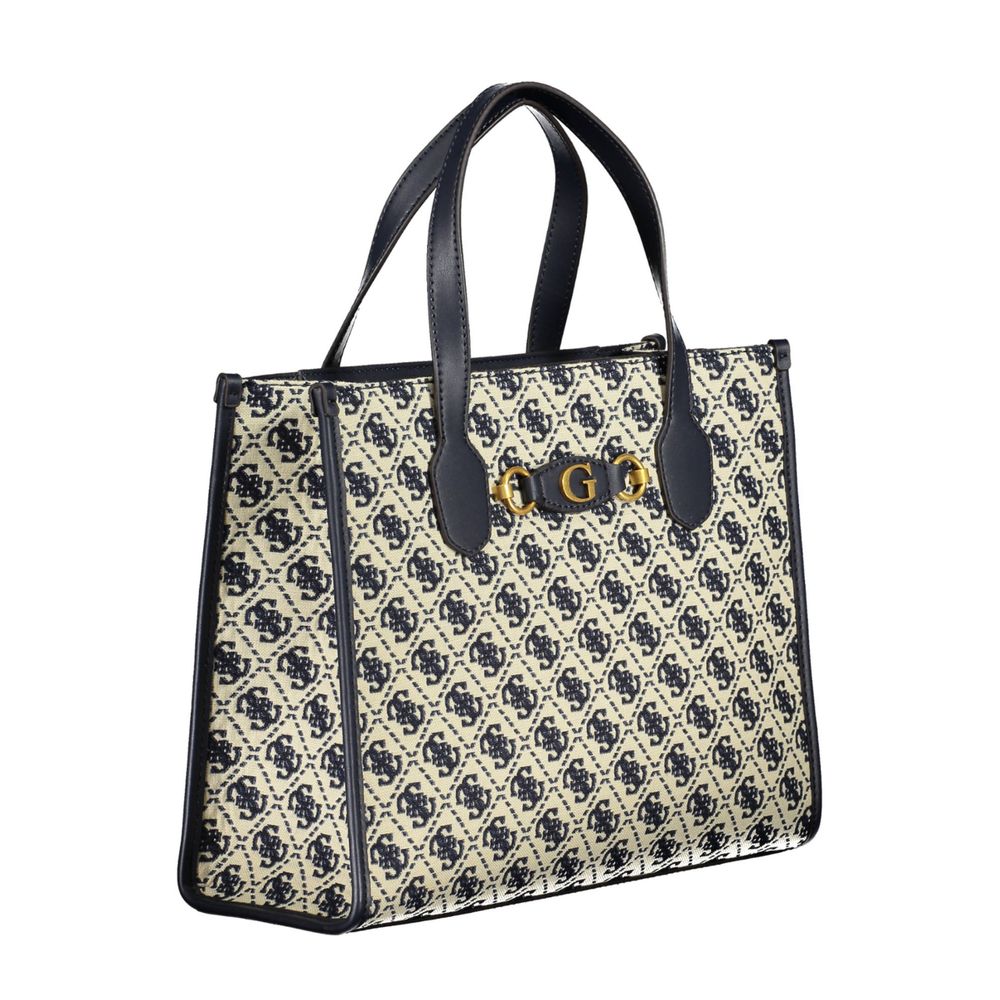 Guess Jeans Blue Polyester Handbag Guess Jeans