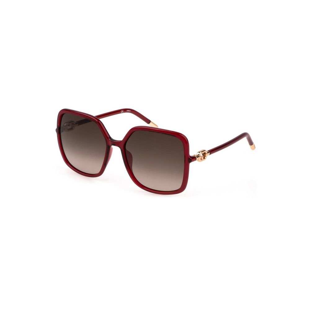 Gafas de sol Furla rojas de policarbonato para mujer