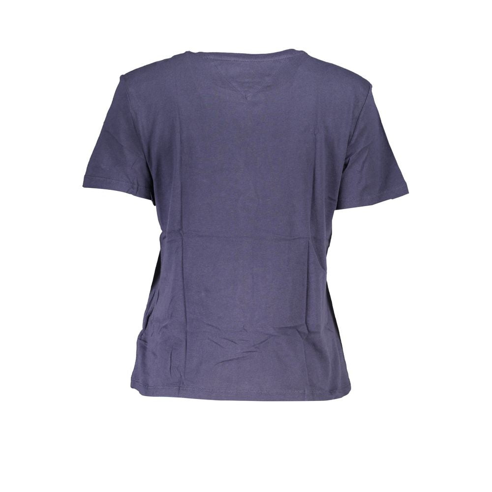 Tommy Hilfiger Blue Cotton Tops & T-Shirt Tommy Hilfiger