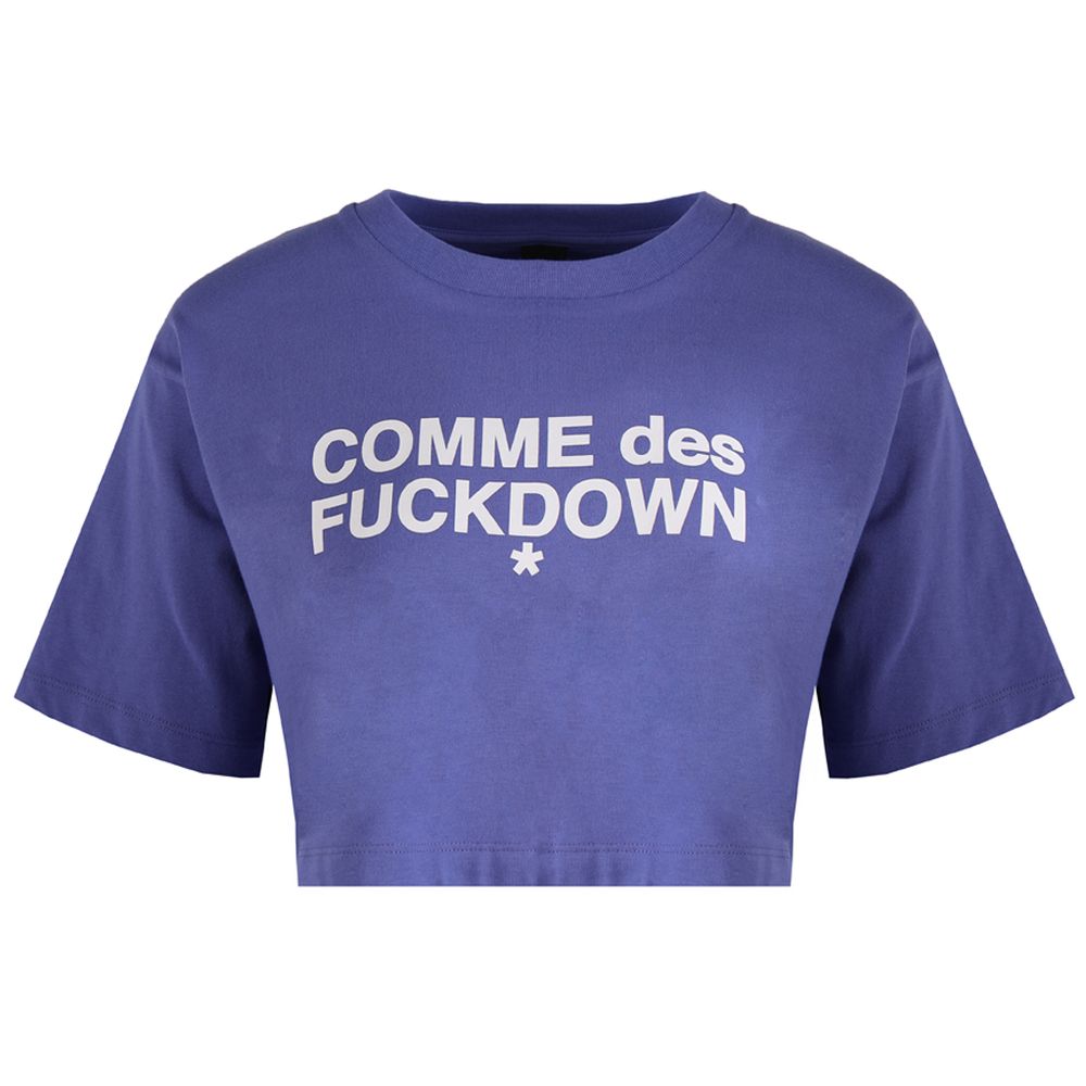 Comme Des Fuckdown Purple Cotton Tops & T-Shirt Comme Des Fuckdown