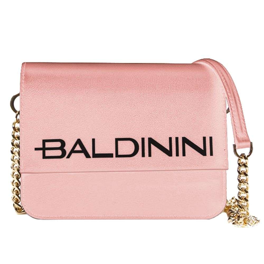 Bolsa Baldinini Trend em couro de bezerro rosa