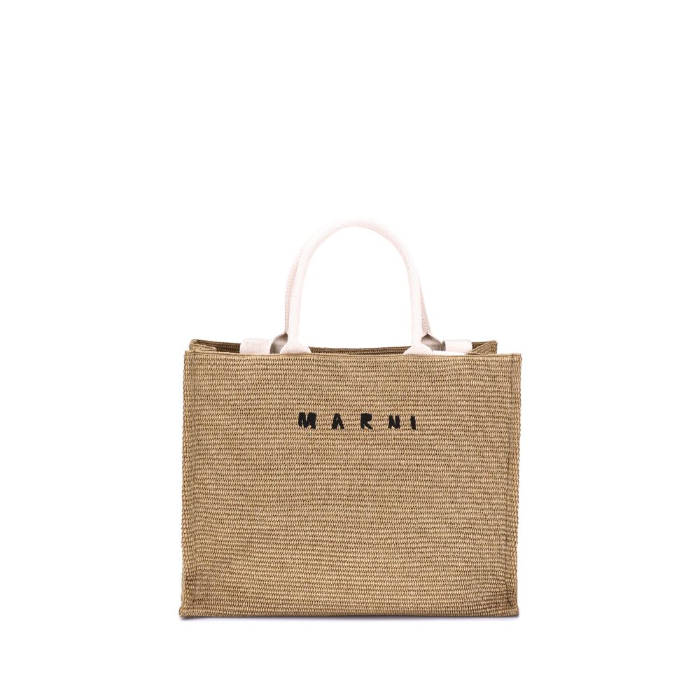 Marni Raffia-effect Tote Bag Marni