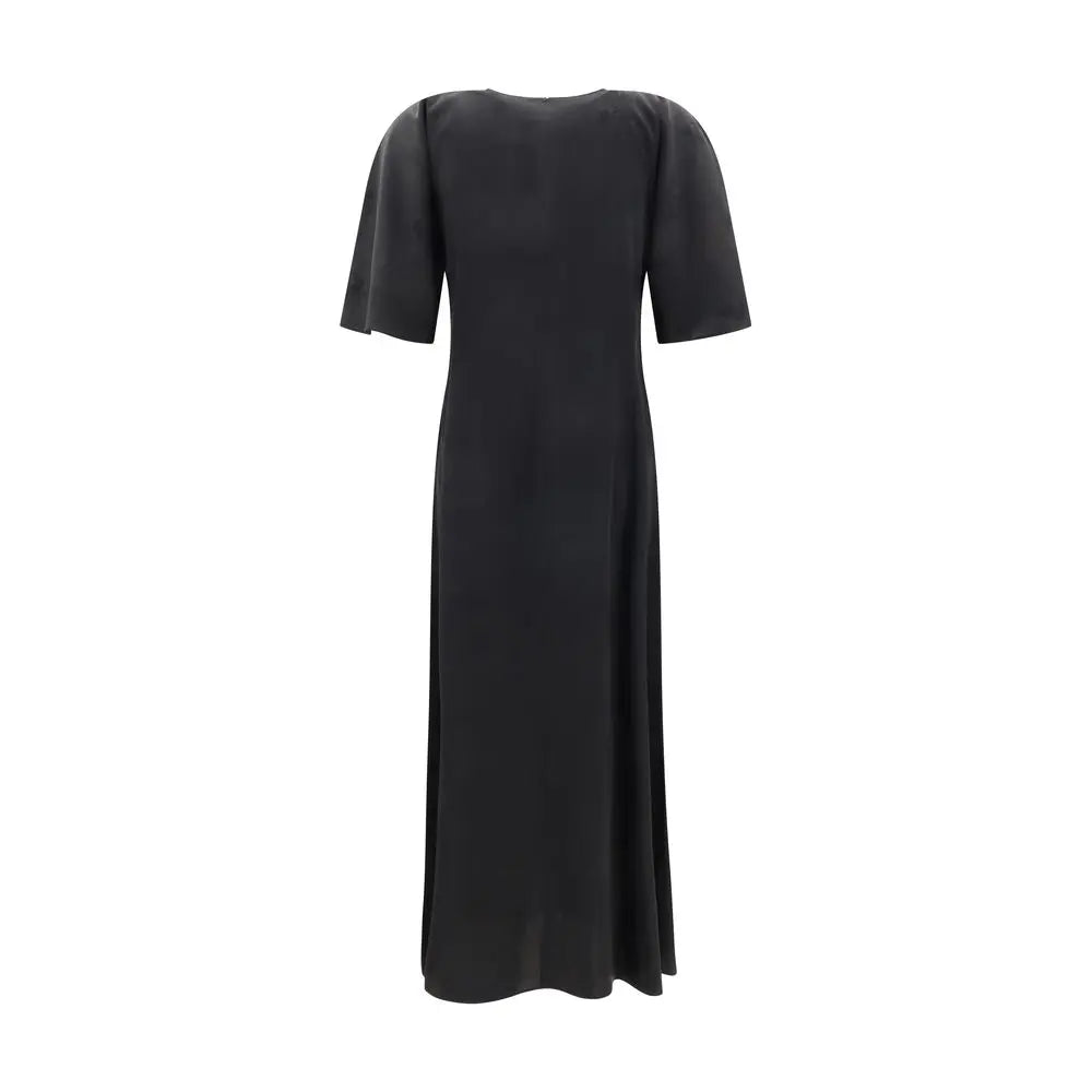 Ganni Satin Long Dress Ganni