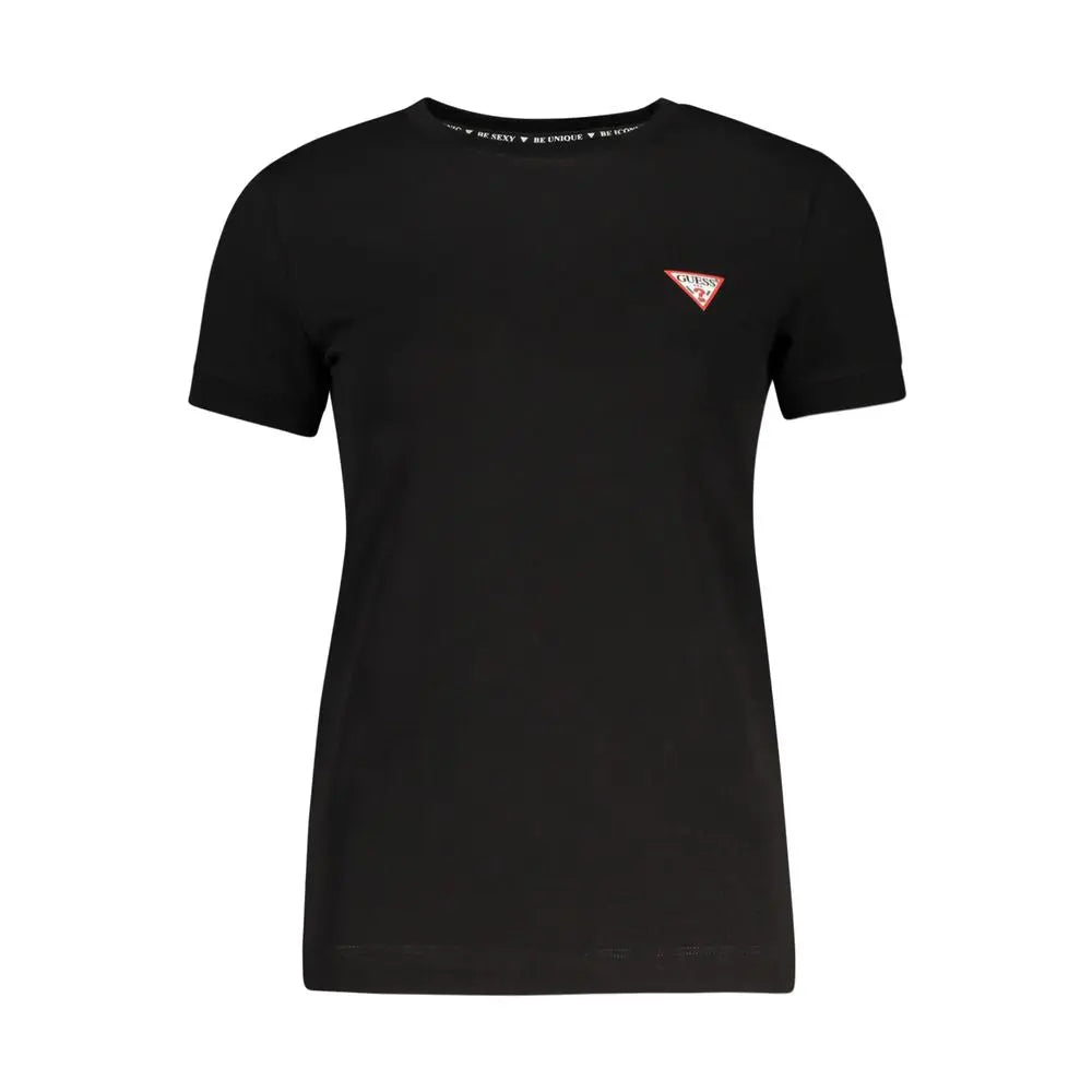 Guess Jeans Black Cotton Tops & T-Shirt - MaraFormigone