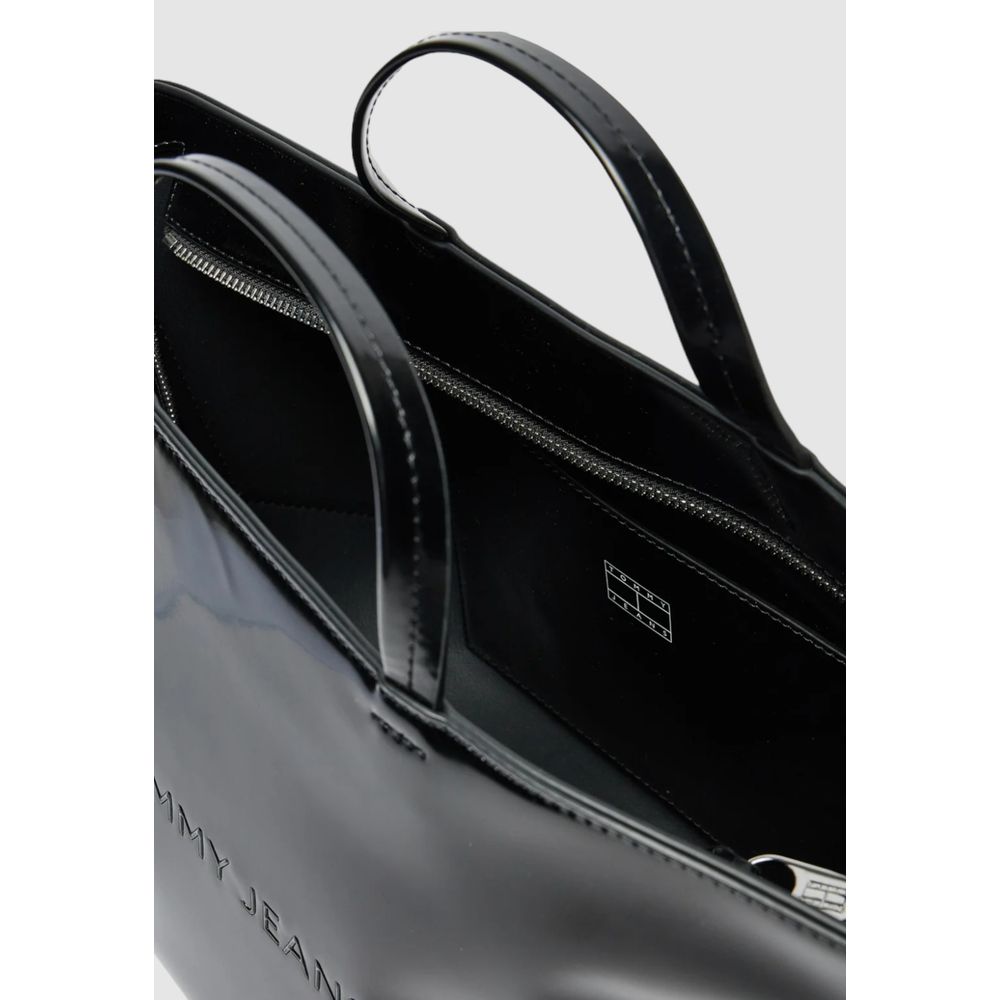 Tommy Hilfiger Black Polyethylene Handbag Tommy Hilfiger