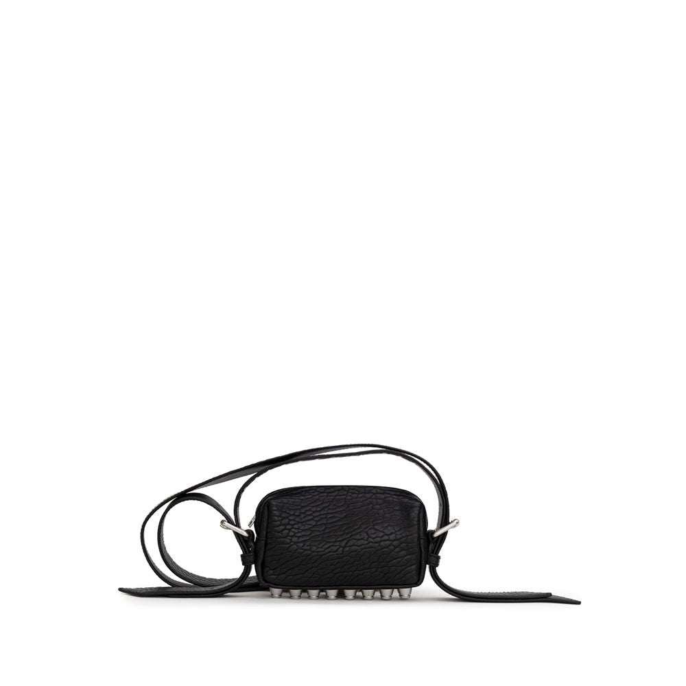 Bolsa de ombro Alexander Wang em couro preto