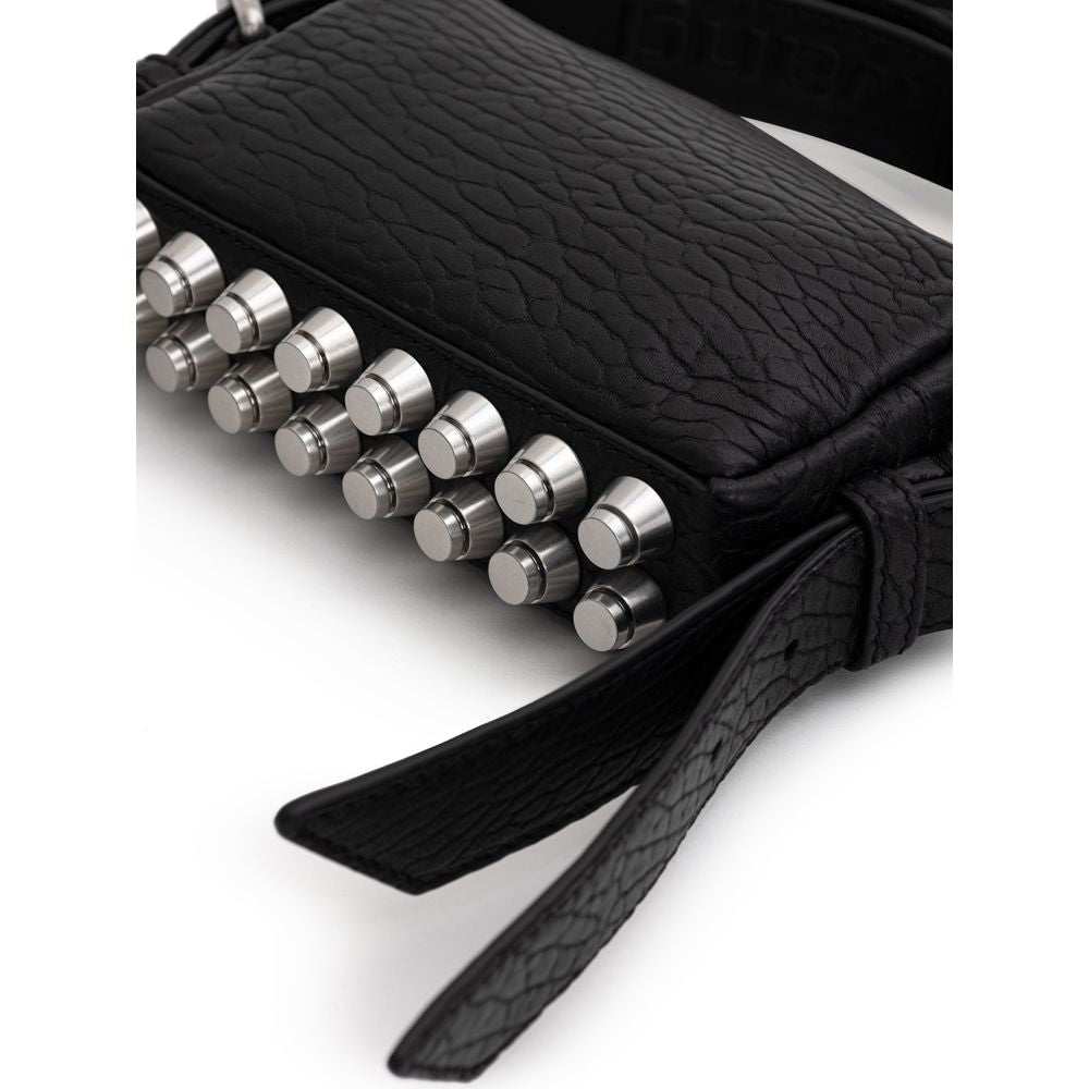 Bolsa de ombro Alexander Wang em couro preto