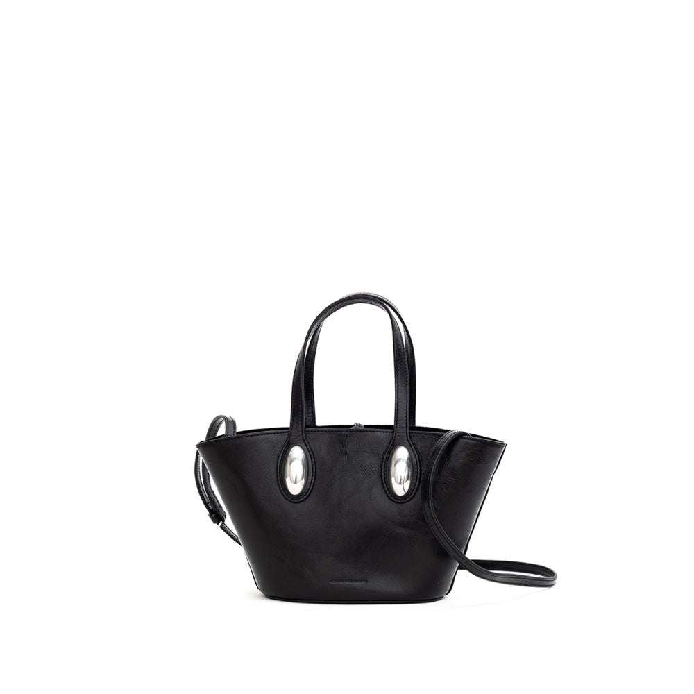 Bolsa de ombro Alexander Wang em couro preto