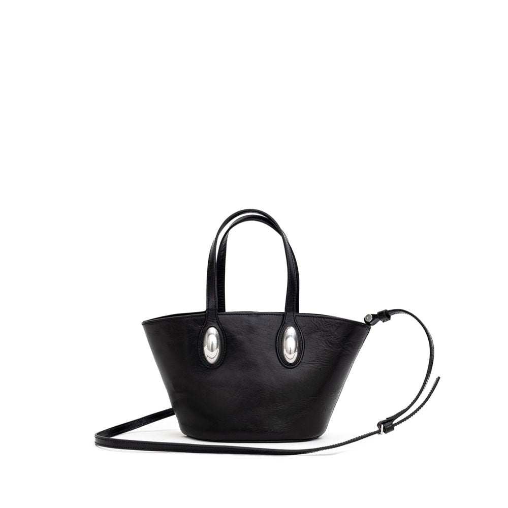 Bolsa de ombro Alexander Wang em couro preto