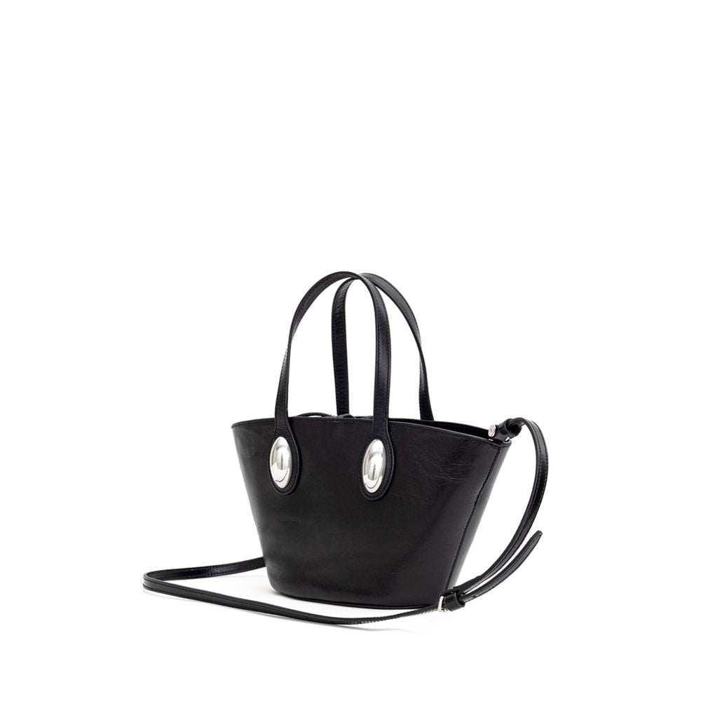 Bolsa de ombro Alexander Wang em couro preto