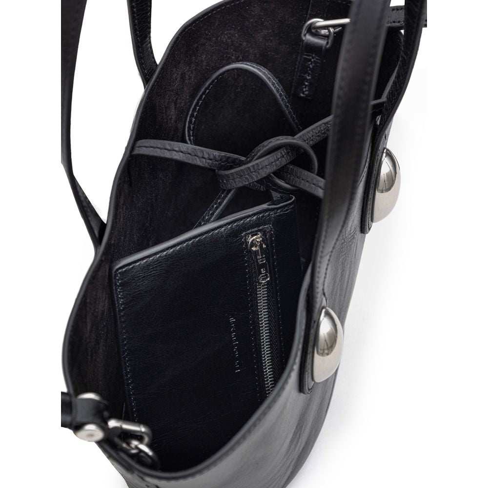 Bolsa de ombro Alexander Wang em couro preto