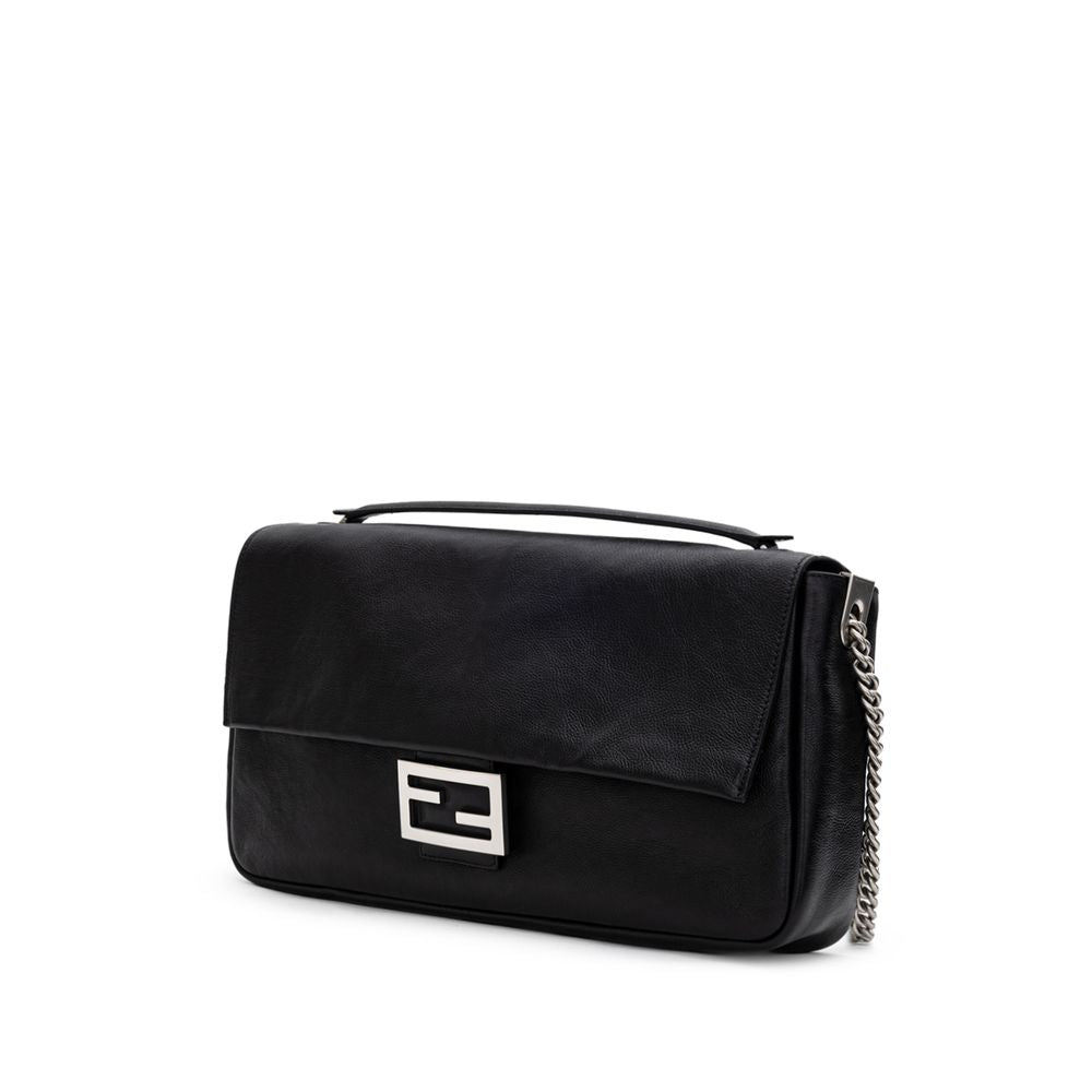 Fendi Black Leather Shoulder Bag Fendi
