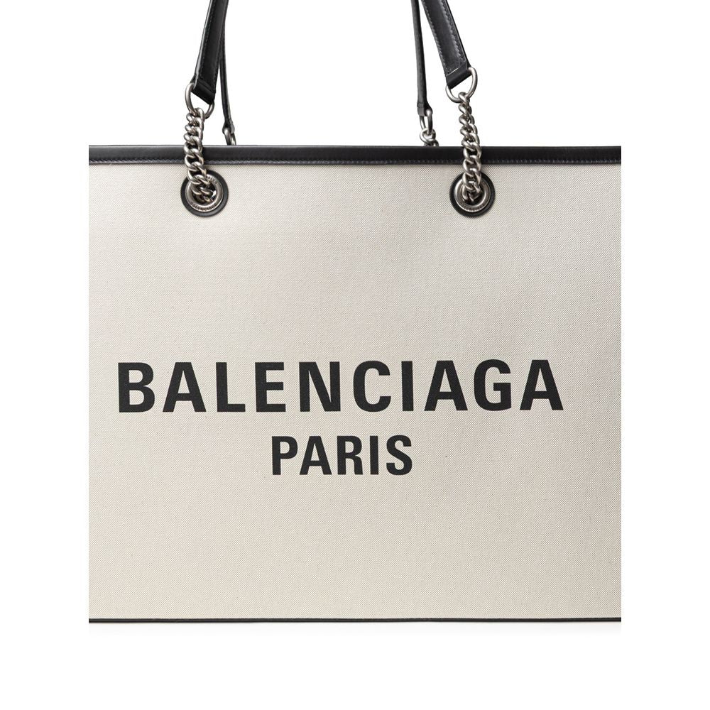 Balenciaga Gray Cotton Tote Bag
