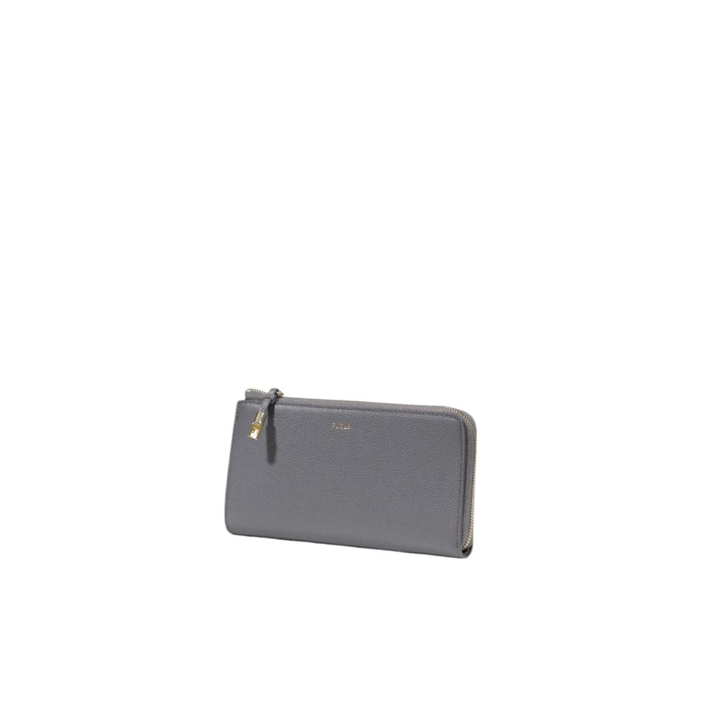 Furla Gray Leather Wallet Furla