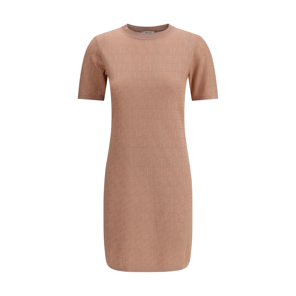 Fendi FF pattern midi Dress Fendi