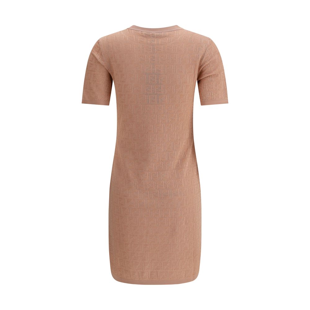Fendi FF pattern midi Dress Fendi