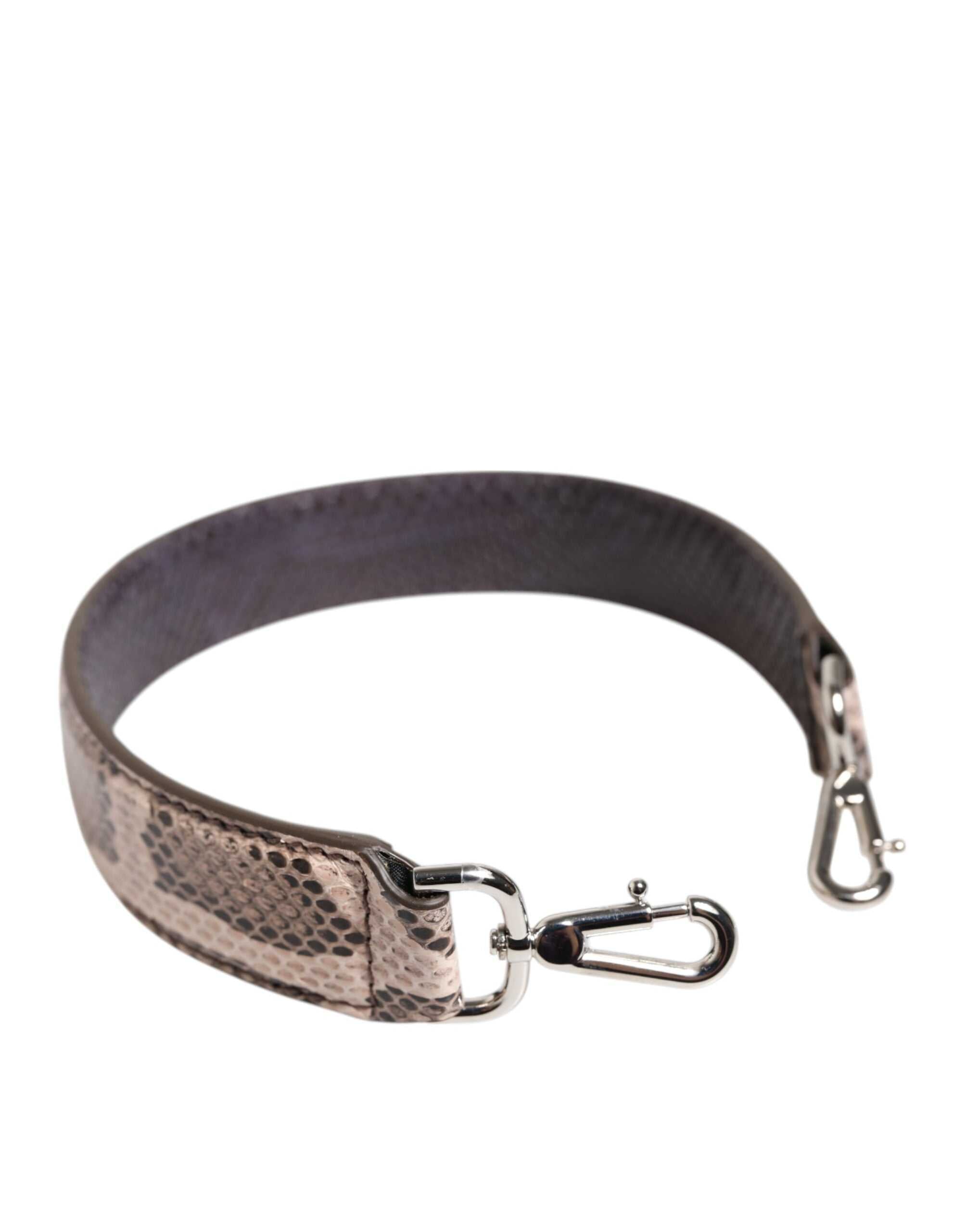 Alça de ombro para bolsa Dolce &amp; Gabbana em couro exótico bege