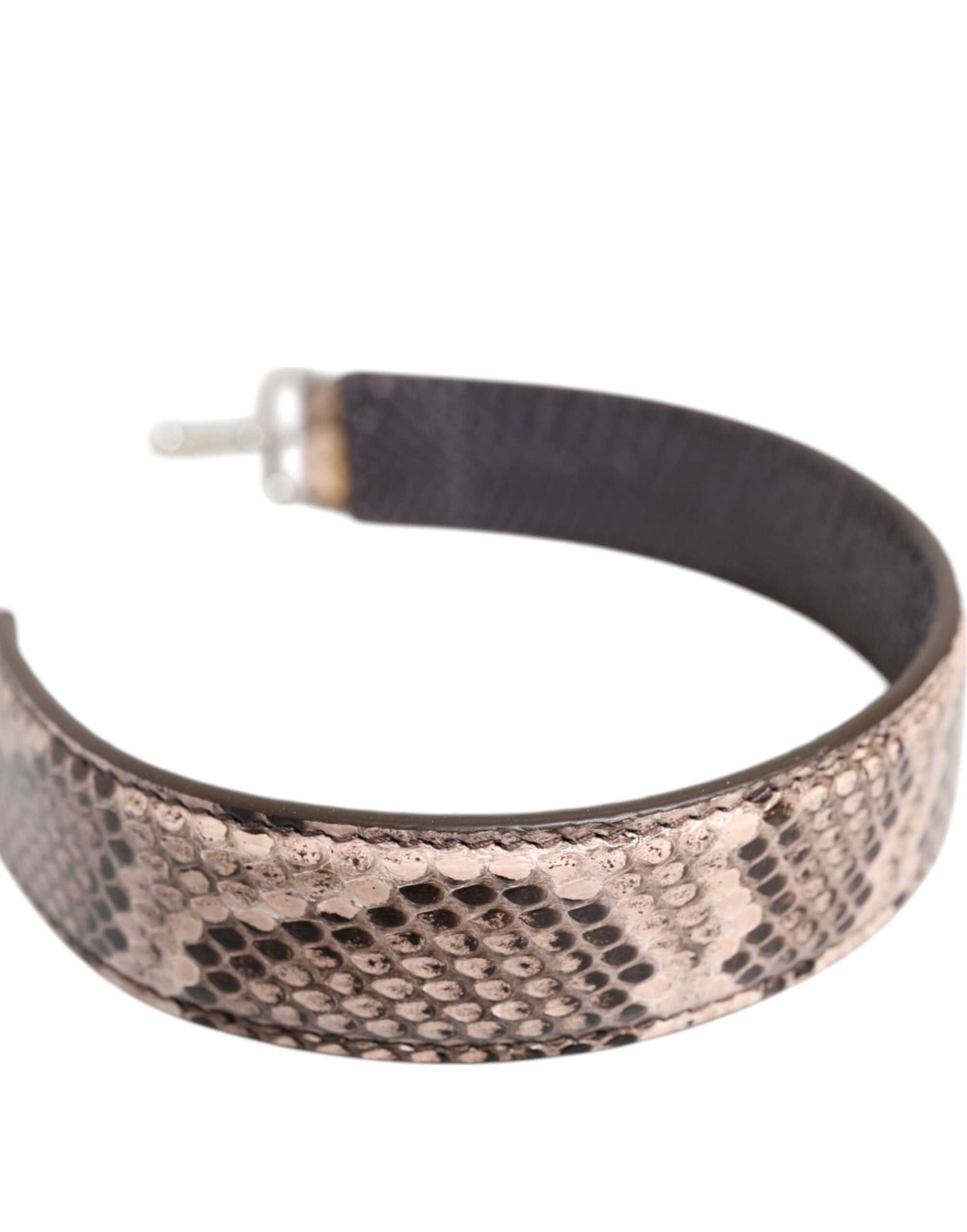 Alça de ombro para bolsa Dolce &amp; Gabbana em couro exótico bege