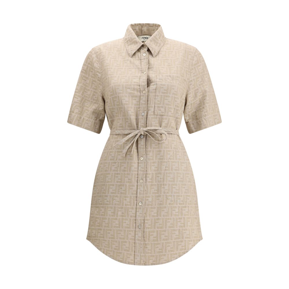 Fendi Chambray Dress Fendi