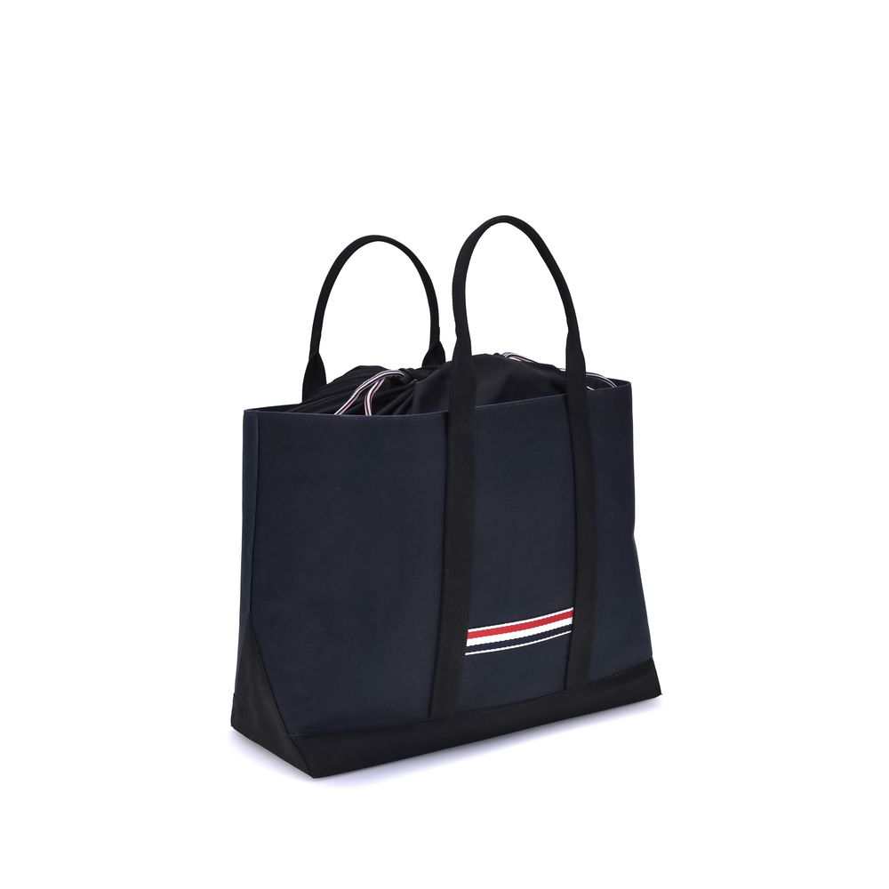 Bolsa Thom Browne Bos Taurus em couro de bezerro azul