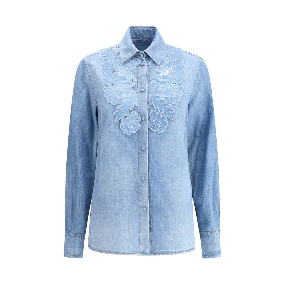 Ermanno Scervino Embroidery denim Shirt Ermanno Scervino