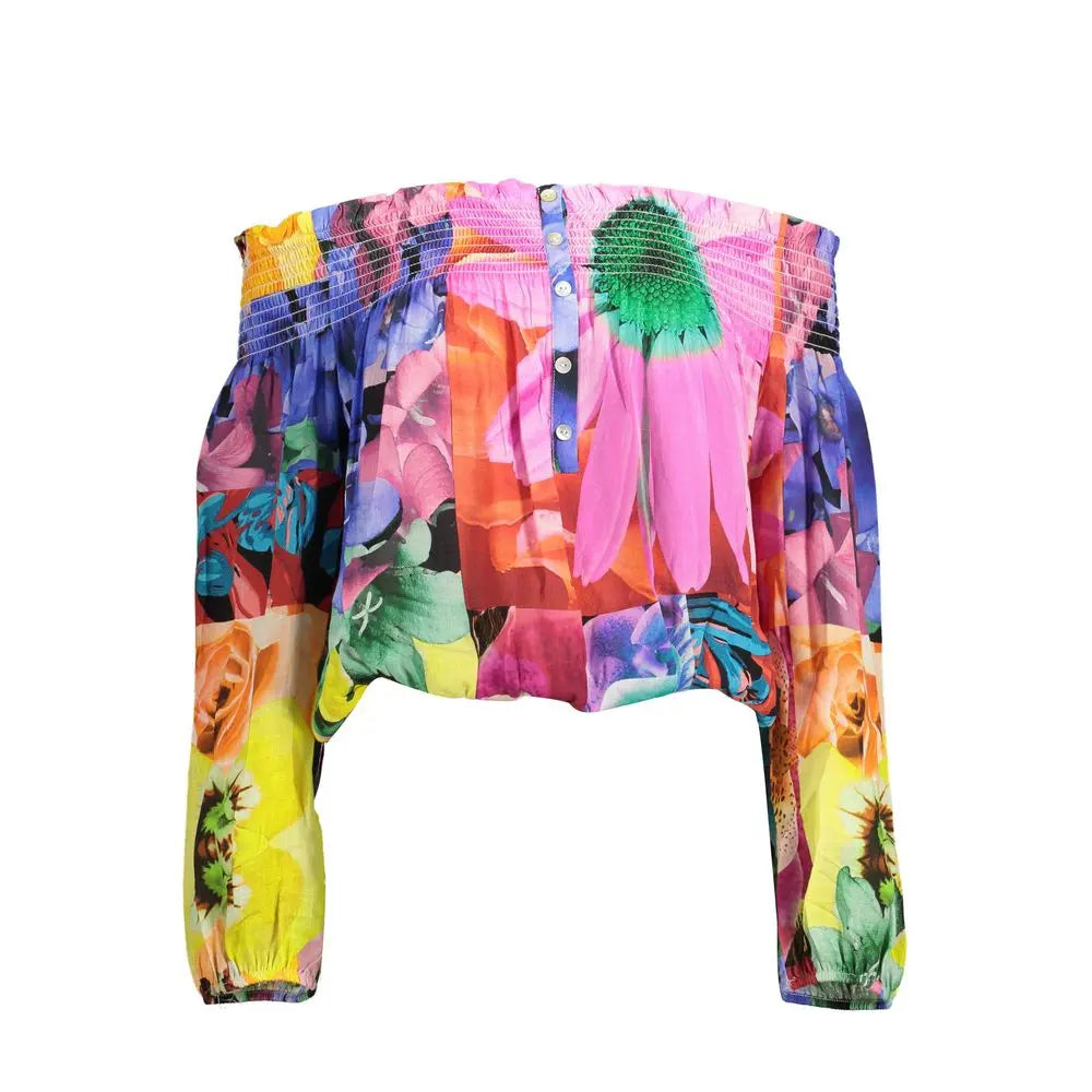 Desigual Pink Viscose Tops & T-Shirt - MaraFormigone