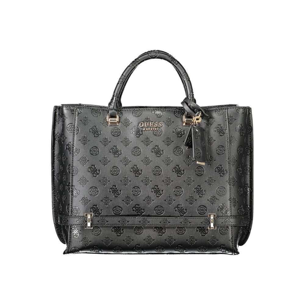 Bolsa feminina Guess Jeans em polietileno preto
